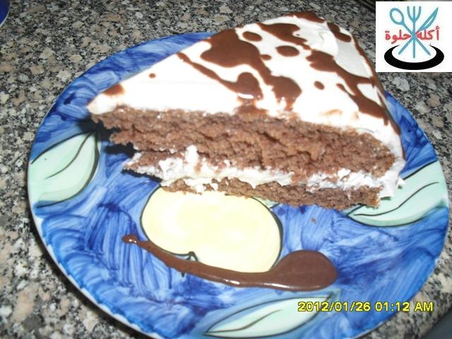 chocolate cake with coffee